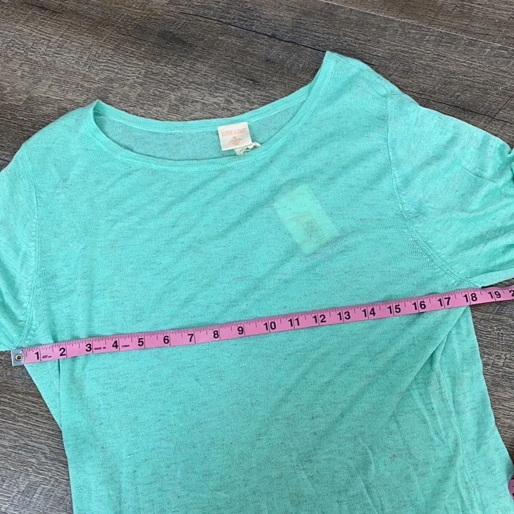 NWT  Jasmine and Ginger XL Mint Long Sleeve Top - Picture 5 of 11